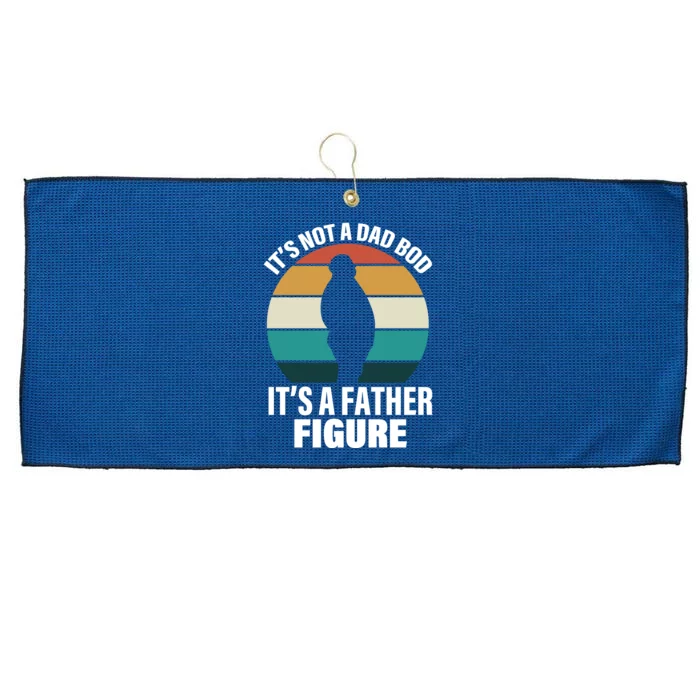 It's Not A Dad Bod It's A Father Figure Retro Large Microfiber Waffle Golf Towel