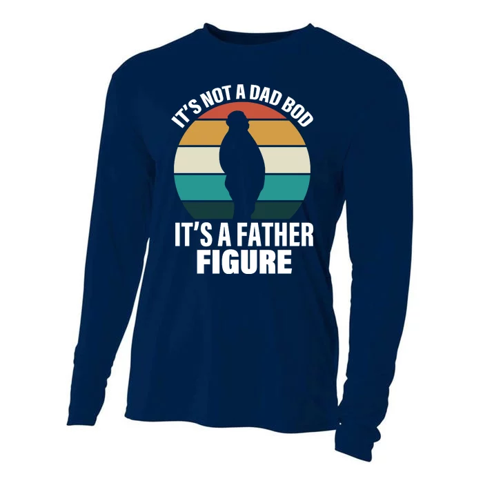 It's Not A Dad Bod It's A Father Figure Retro Cooling Performance Long Sleeve Crew