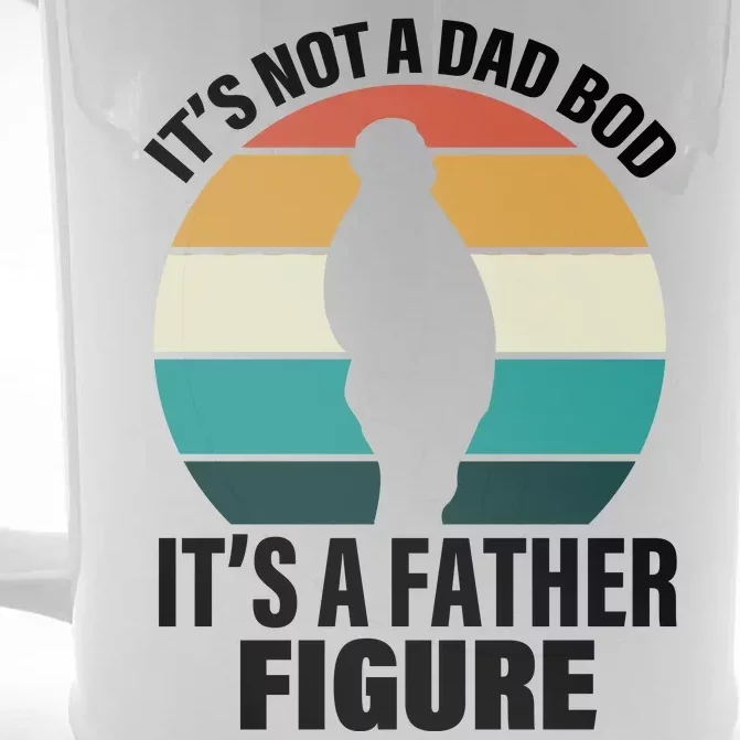 It's Not A Dad Bod It's A Father Figure Retro Front & Back Beer Stein