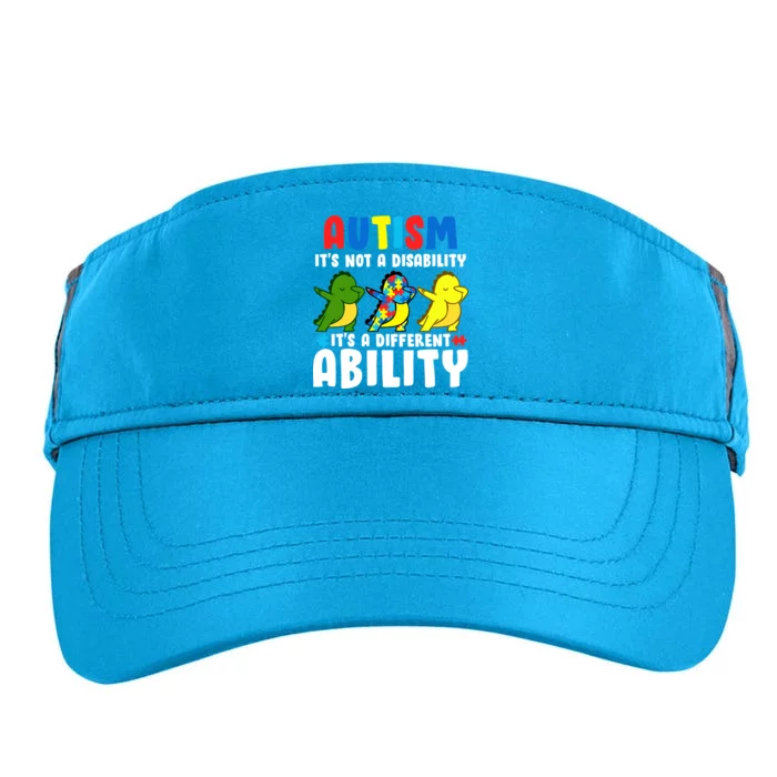 It's Not A Disability Ability Autism Dinosaur Dabbing Adult Drive Performance Visor