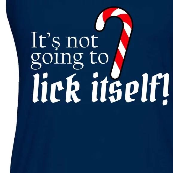 It's Not Going To Lick Itself Candy Cane Ladies Essential Flowy Tank