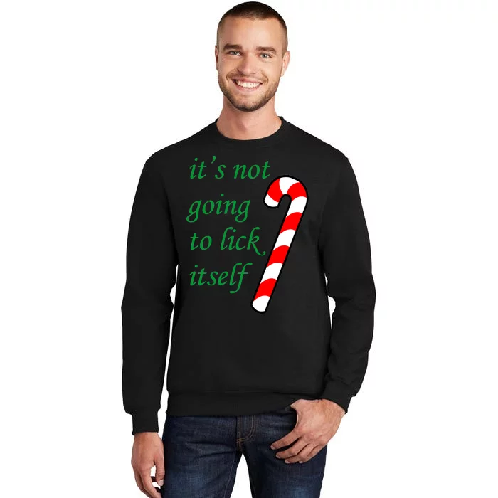 It's Not Going To Lick Itself Funny Naughty Christmas Sweatshirt