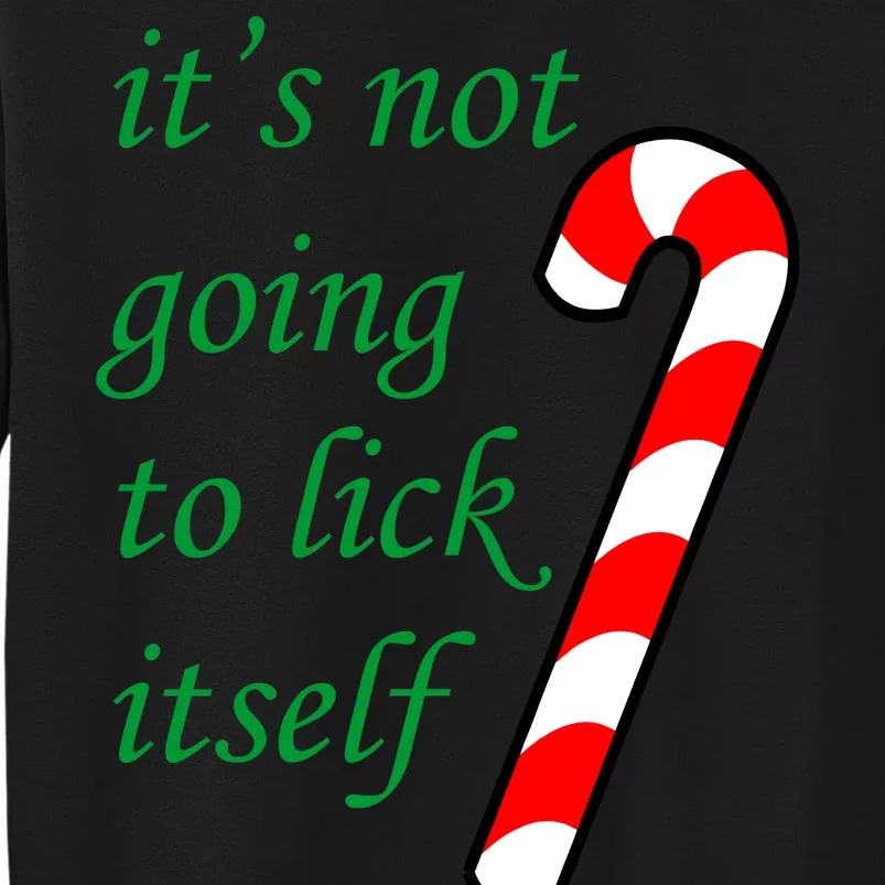 It's Not Going To Lick Itself Funny Naughty Christmas Sweatshirt