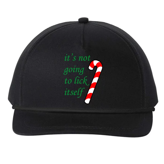 It's Not Going To Lick Itself Funny Naughty Christmas Snapback Five-Panel Rope Hat