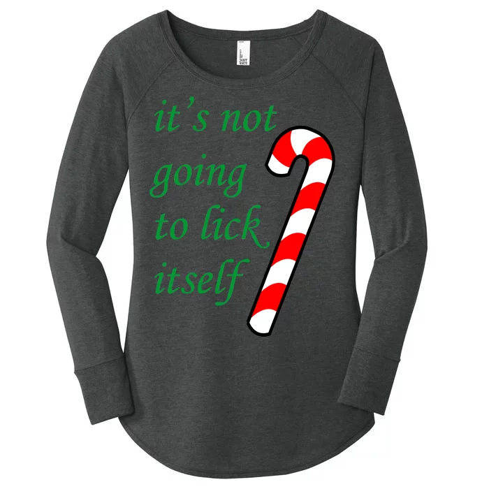 It's Not Going To Lick Itself Funny Naughty Christmas Women's Perfect Tri Tunic Long Sleeve Shirt