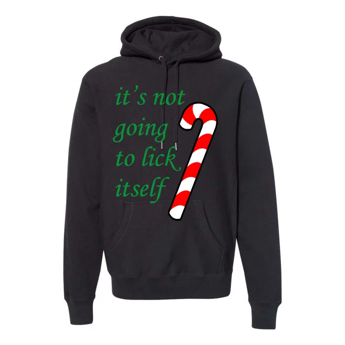 It's Not Going To Lick Itself Funny Naughty Christmas Premium Hoodie