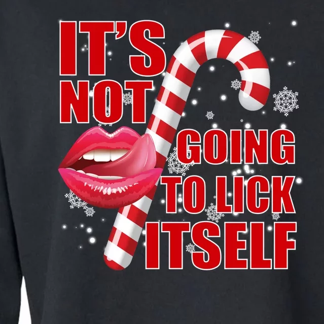 It's Not Going To Lick Itself Funny X-Mas Cropped Pullover Crew