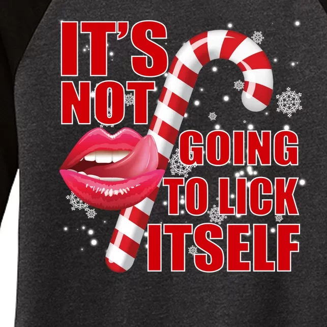 It's Not Going To Lick Itself Funny X-Mas Women's Tri-Blend 3/4-Sleeve Raglan Shirt