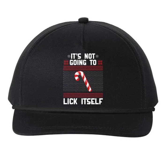 It's Not Going To Lick Itself Ugly Christmas Sweater Snapback Five-Panel Rope Hat