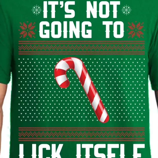 It's Not Going To Lick Itself Ugly Christmas Sweater Pajama Set