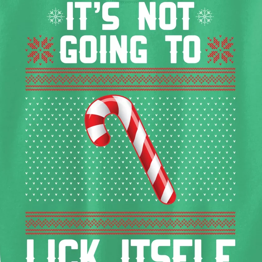 It's Not Going To Lick Itself Ugly Christmas Sweater Kids Sweatshirt