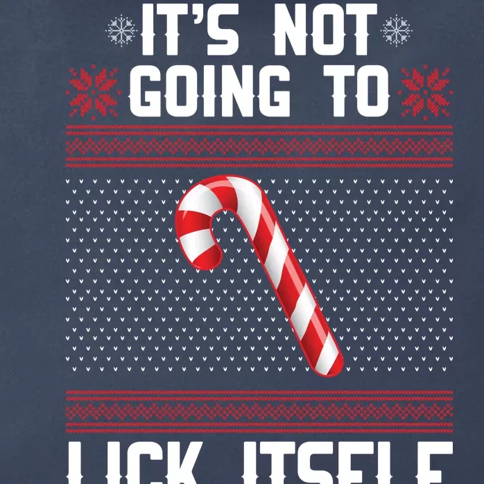 It's Not Going To Lick Itself Ugly Christmas Sweater Zip Tote Bag