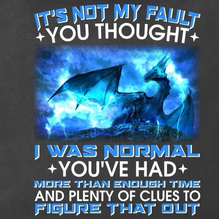 It's Not My Fault You Thought I Was Normal Lightning Dragon Zip Tote Bag