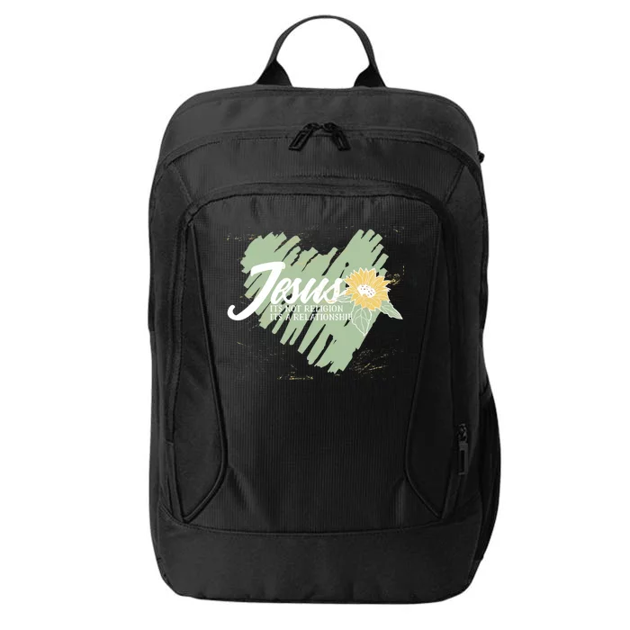 It's Not Religion It's A Relationship Heart City Backpack