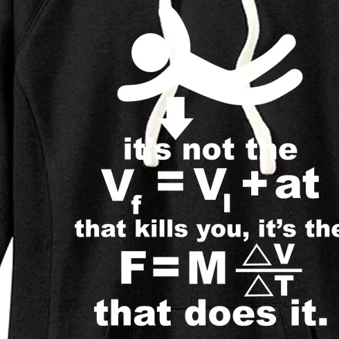 It's Not The Velocity That Kills You It's The Fall Women's Fleece Hoodie