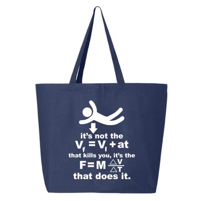 It's Not The Velocity That Kills You It's The Fall 25L Jumbo Tote