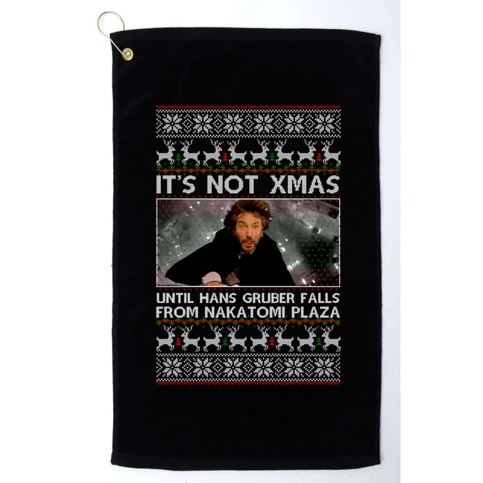 It's Not X-Mas Until Hans Gruber Falls From Nakatomi Plaza Platinum Collection Golf Towel