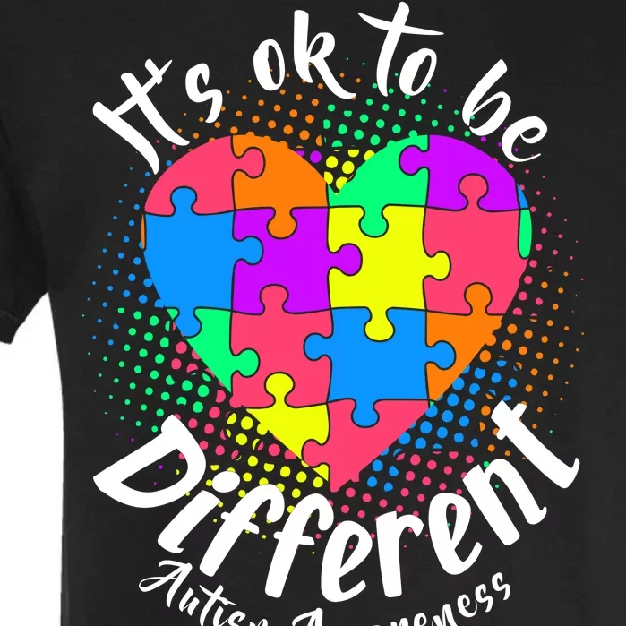 It's Ok To Be Different Autism Awareness Garment-Dyed Heavyweight T-Shirt