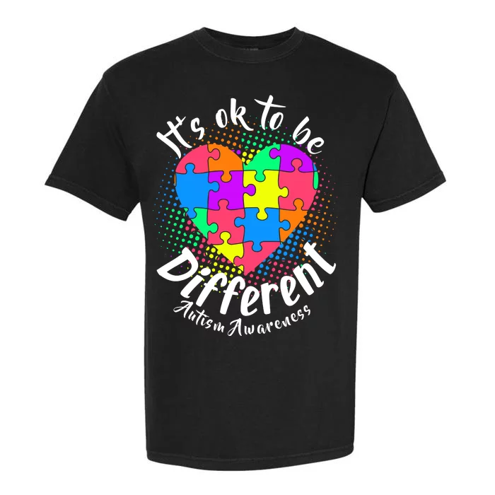 It's Ok To Be Different Autism Awareness Garment-Dyed Heavyweight T-Shirt