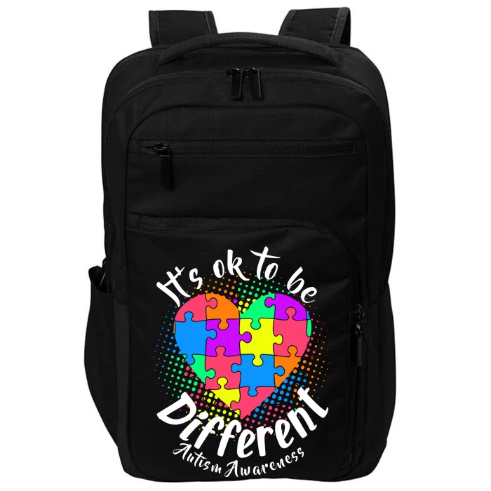 It's Ok To Be Different Autism Awareness Impact Tech Backpack