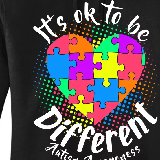 It's Ok To Be Different Autism Awareness Women's Pullover Hoodie