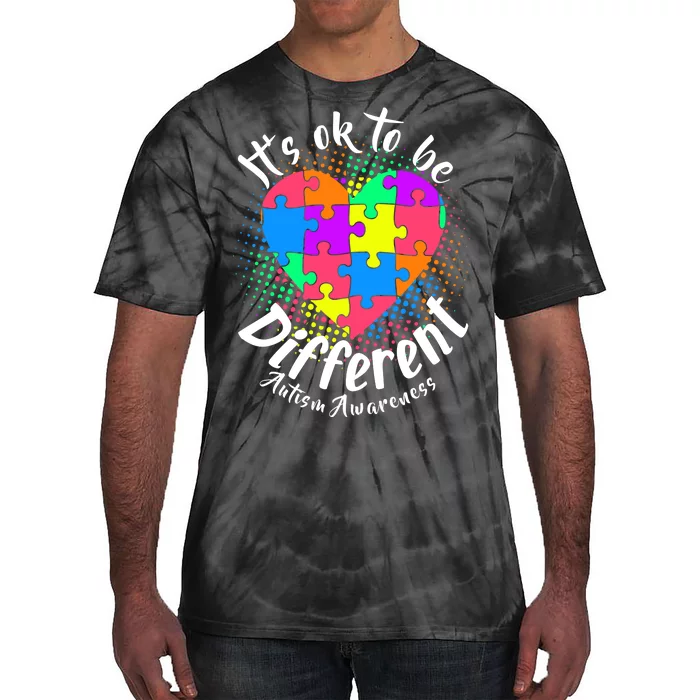 It's Ok To Be Different Autism Awareness Tie-Dye T-Shirt