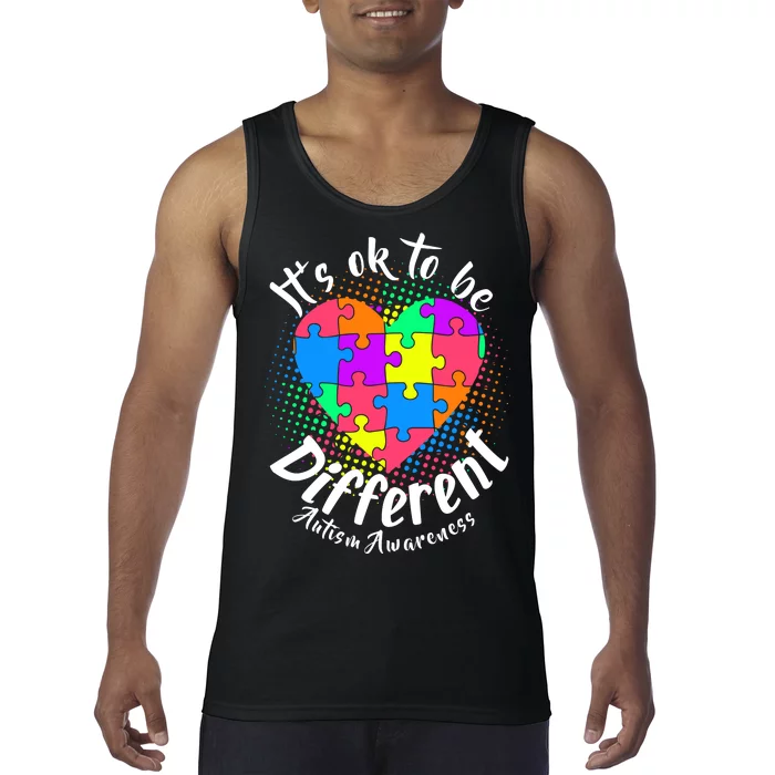 It's Ok To Be Different Autism Awareness Tank Top