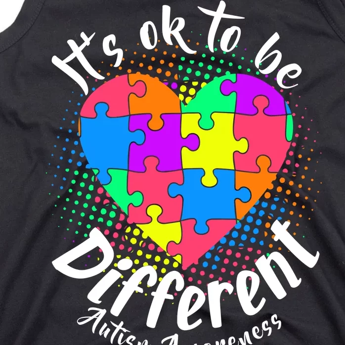 It's Ok To Be Different Autism Awareness Tank Top