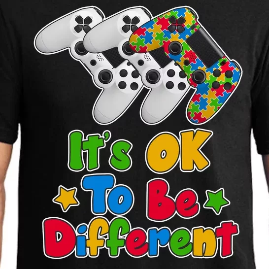 It's Ok To Be Different Autism Awareness Video Gamer Pajama Set