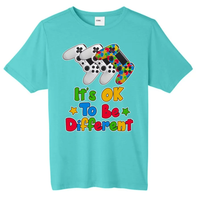 It's Ok To Be Different Autism Awareness Video Gamer ChromaSoft Performance T-Shirt