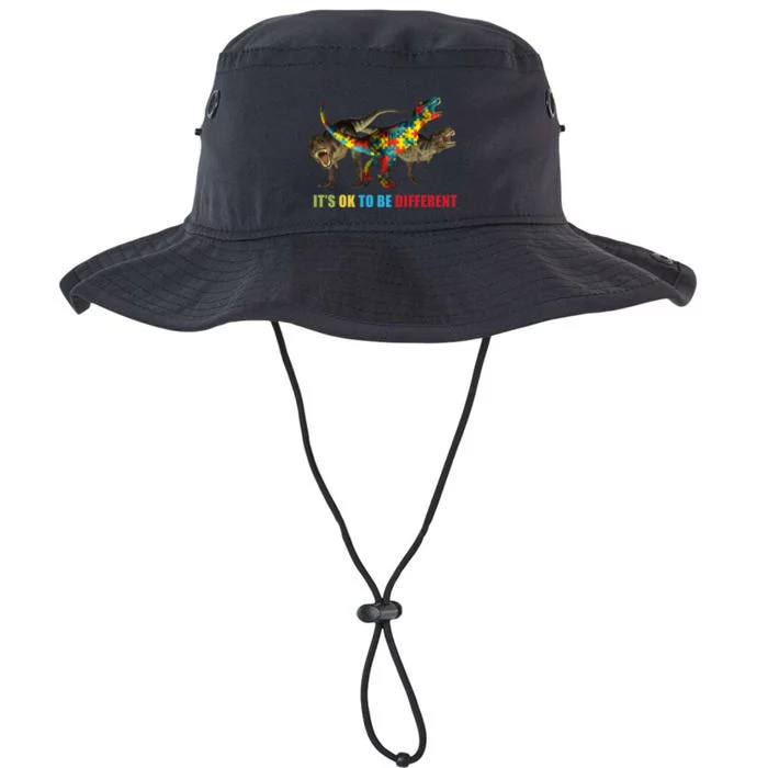 It's Ok To Be Different Dinosaur Autism Awareness Legacy Cool Fit Booney Bucket Hat