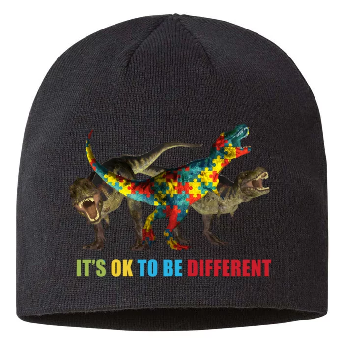 It's Ok To Be Different Dinosaur Autism Awareness 8 1/2in Sustainable Knit Beanie