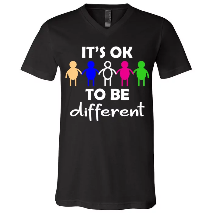 It's Ok To Be Different Equality V-Neck T-Shirt