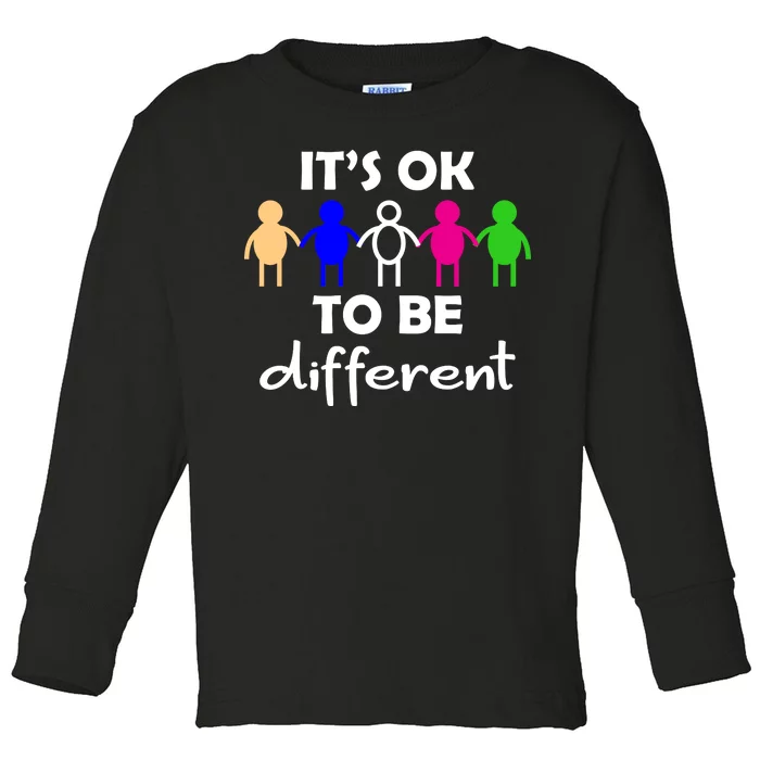 It's Ok To Be Different Equality Toddler Long Sleeve Shirt