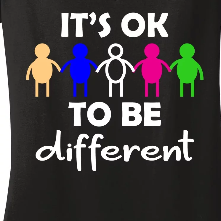 It's Ok To Be Different Equality Women's V-Neck T-Shirt