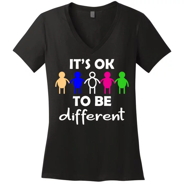 It's Ok To Be Different Equality Women's V-Neck T-Shirt