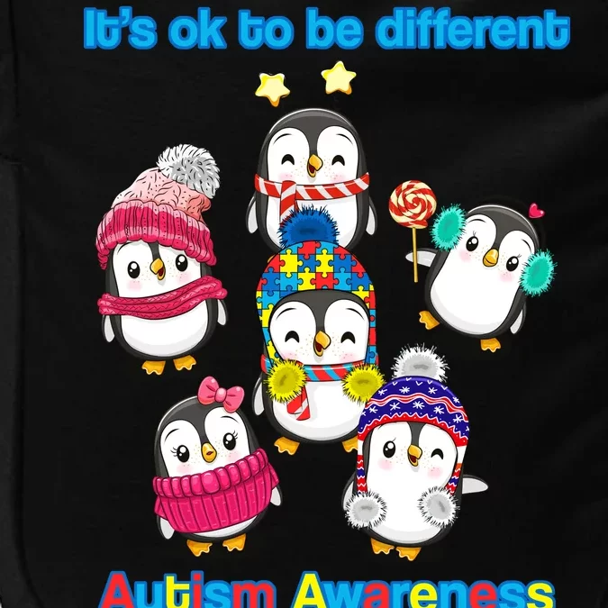 It's Ok To Be Different Penguins Autism Impact Tech Backpack