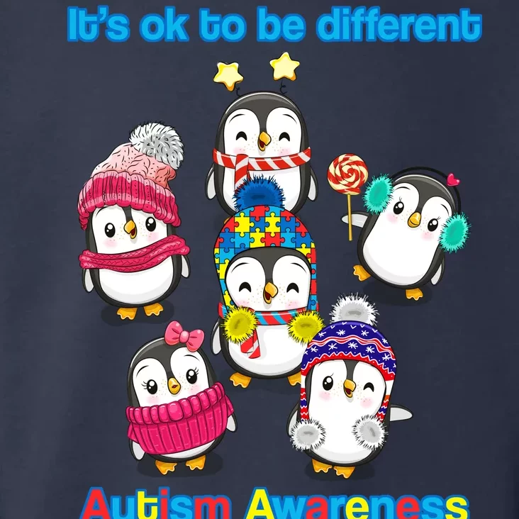 It's Ok To Be Different Penguins Autism Toddler Hoodie