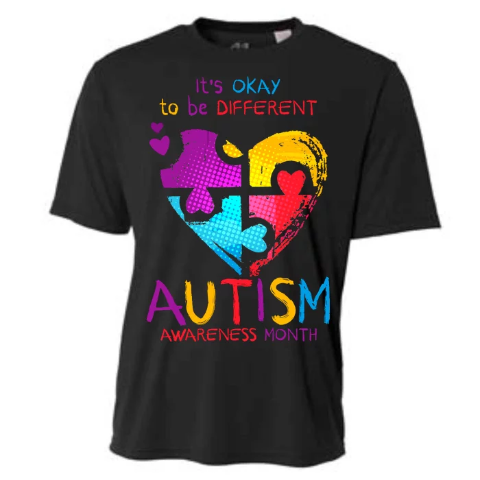 It's Okay To Be Different Autism Awareness Month Cooling Performance Crew T-Shirt