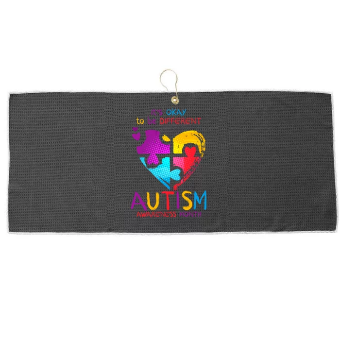 It's Okay To Be Different Autism Awareness Month Large Microfiber Waffle Golf Towel