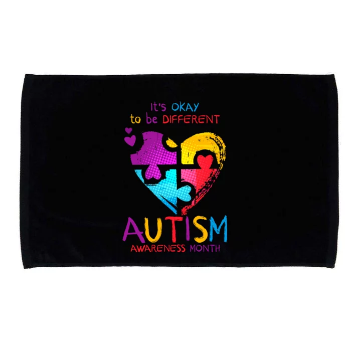 It's Okay To Be Different Autism Awareness Month Microfiber Hand Towel