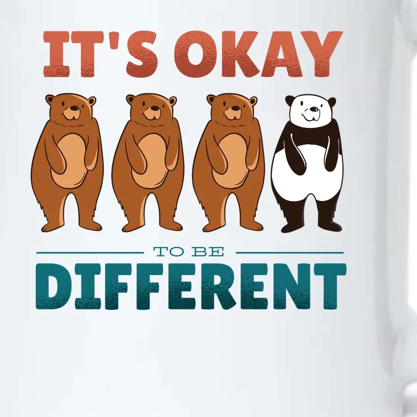 It's Okay To Be Different Bears Black Color Changing Mug