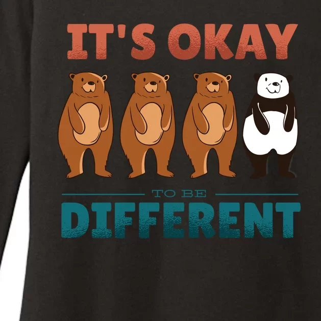 It's Okay To Be Different Bears Womens CVC Long Sleeve Shirt