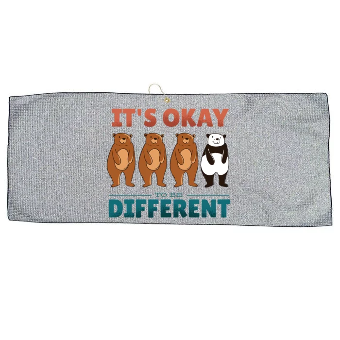 It's Okay To Be Different Bears Large Microfiber Waffle Golf Towel