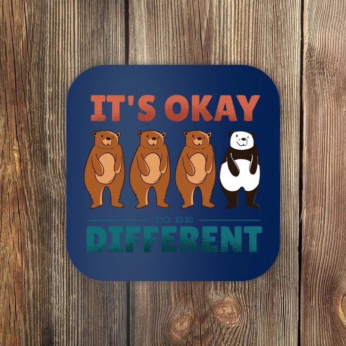 It's Okay To Be Different Bears Coaster