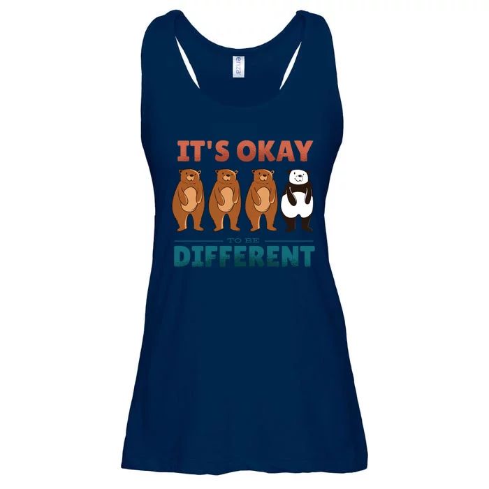 It's Okay To Be Different Bears Ladies Essential Flowy Tank