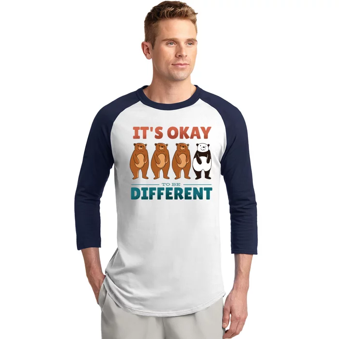 It's Okay To Be Different Bears Baseball Sleeve Shirt