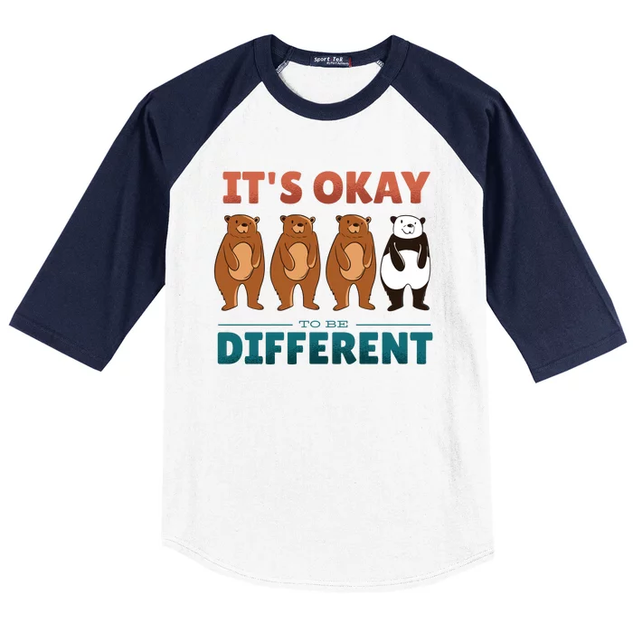 It's Okay To Be Different Bears Baseball Sleeve Shirt