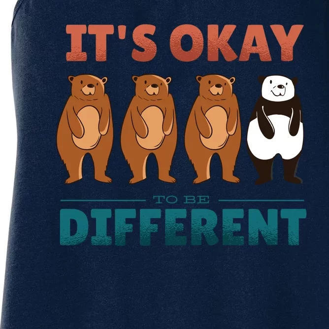 It's Okay To Be Different Bears Women's Racerback Tank