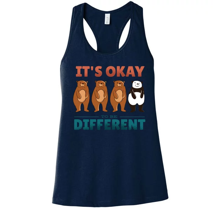 It's Okay To Be Different Bears Women's Racerback Tank